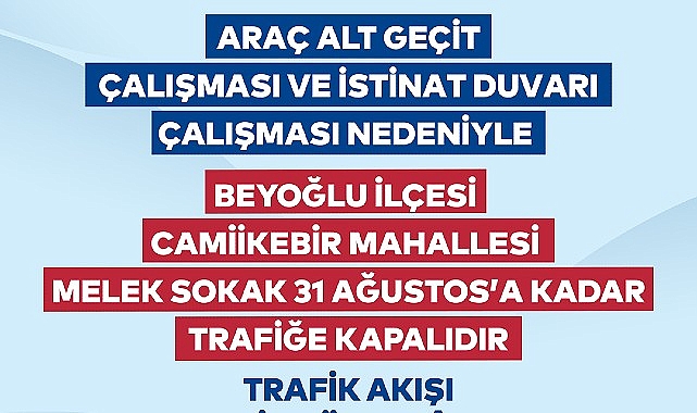 Beyoğlu’nda yol ve çevre düzenlemesi başlıyor