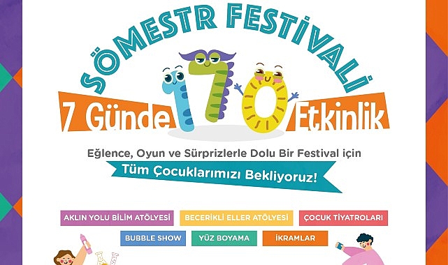 Çeşme Belediyesi’nden çocuklara renkli Sömestr Festivali!