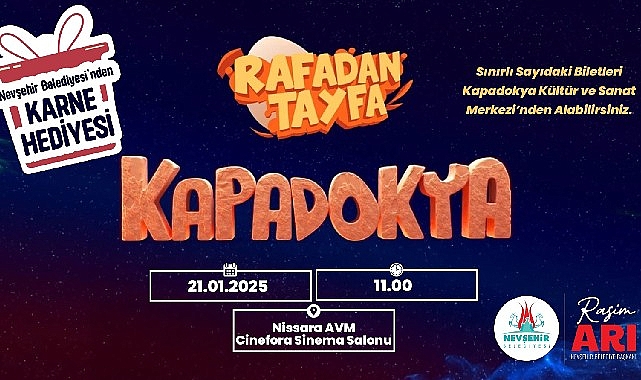 “Rafadan Tayfa Kapadokya” Filmi 2. Kez Çocuklarla Buluşacak